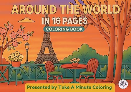 Around the World Pages — Take a Minute Coloring